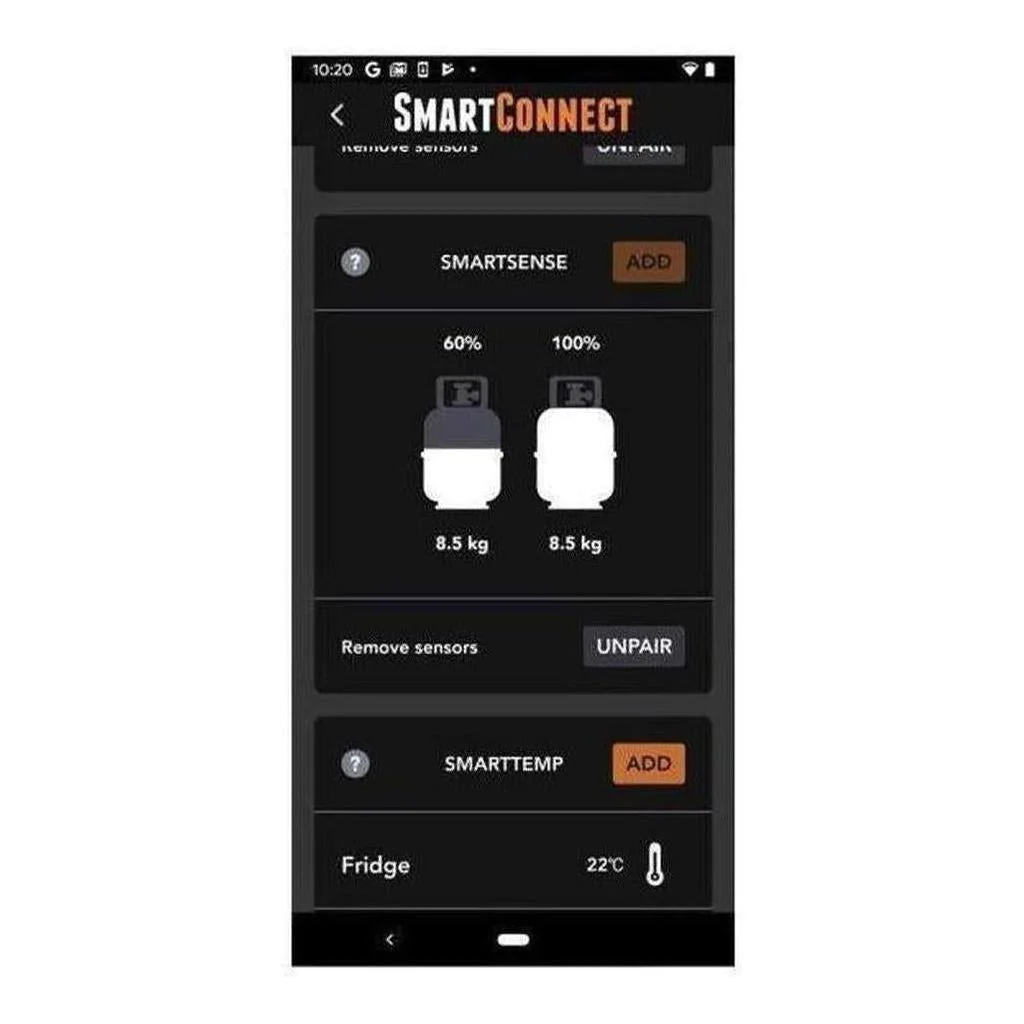 BMPRO Smart Connect Kit 1 x Gas / 1 x Temp / 2 x Tire Press Monitoring Sensors - Image 4