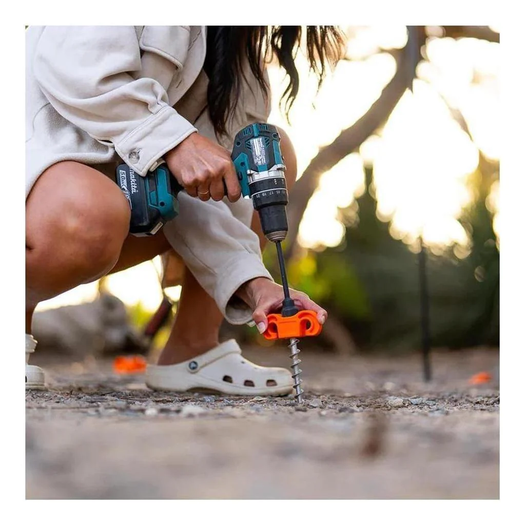 TIEGEAR Hard Terra Stainless Spiral Screw Peg For Hard Surface - 2 Pack - Image 3